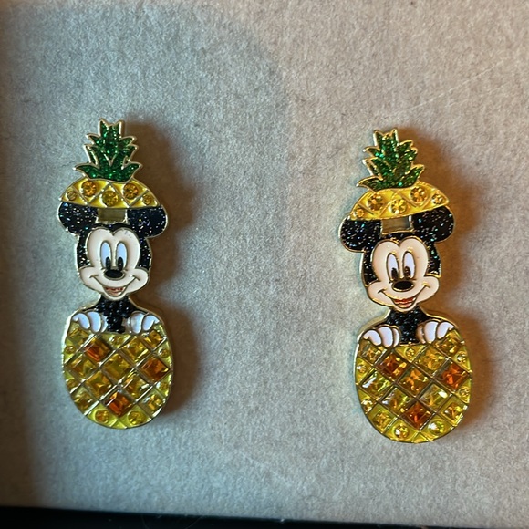 Disney BaubleBar Mickey Mouse Pineapple Earrings - Picture 5 of 8